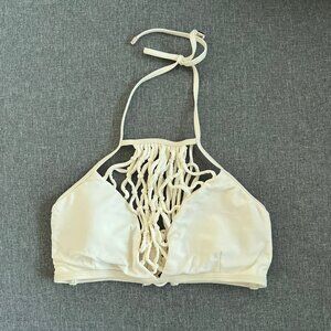 (2for$10) Abercrombie & Fitch Swim White Halter Bikini Top